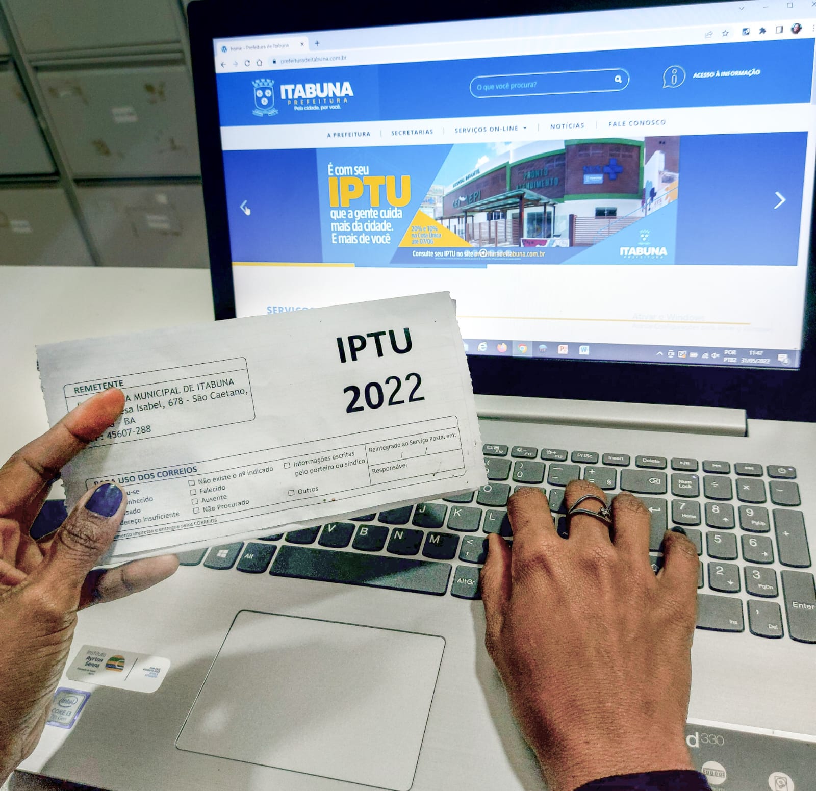 Prazo para pagamento de Cota Única do IPTU 2022 se encerra no dia 7 de junho.
