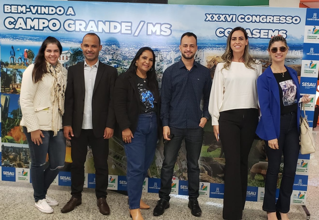 Secretaria Municipal de Saúde participa do XXXVI Congresso do CONASEMS em Campo Grande onde levou exitosa experiência.