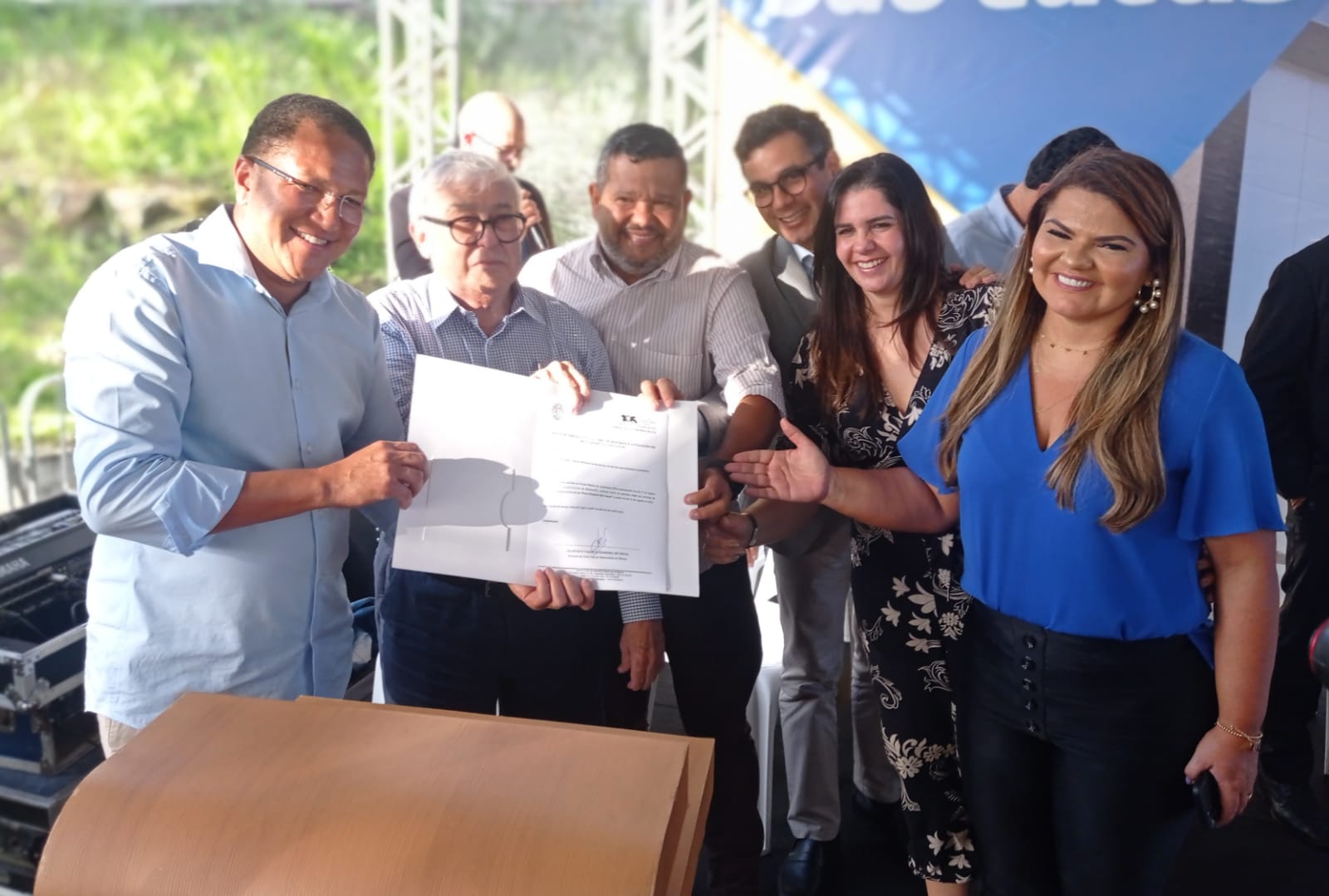 Prefeito Augusto Castro prestigia assinatura da Ordem de Serviço do novo Hospital São Lucas.