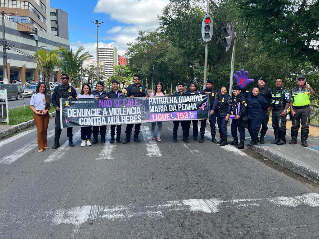 Patrulha Maria da Penha da GCM e CRAM realizam atividade na UBS do Califórnia.