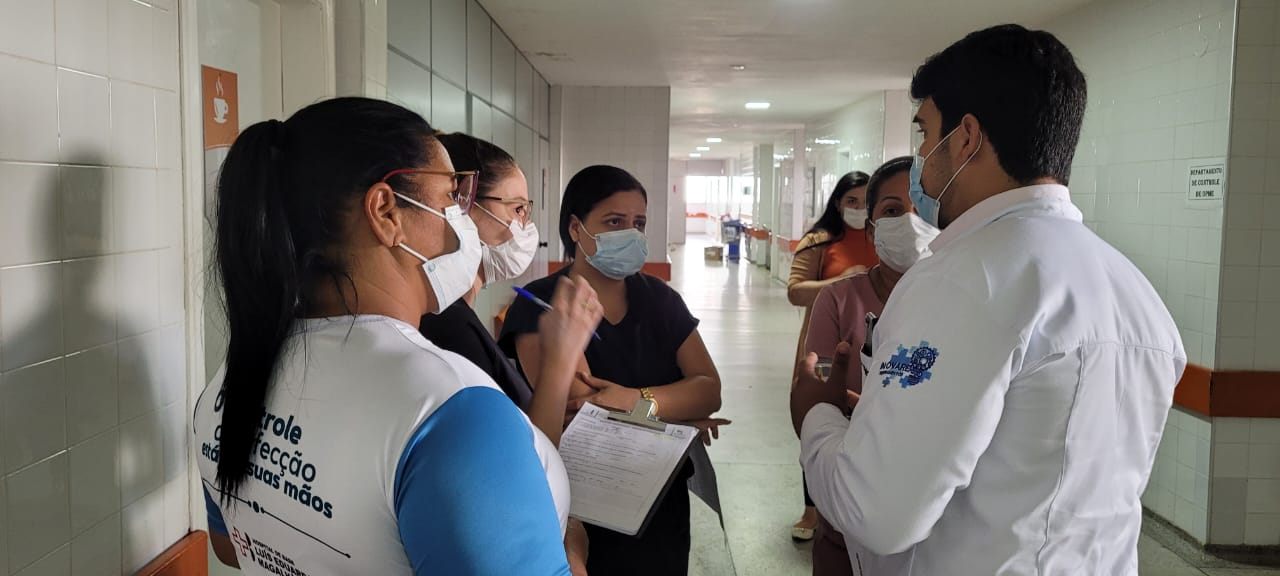 Enfermagem do Hospital de Base se reúne para fortalecer as ações do “Projeto LEAN nas Emergências”.