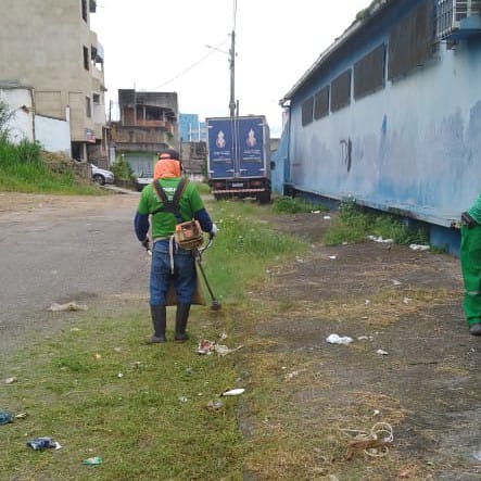 Prefeitura prossegue com serviços de roçagem e poda de árvores na zeladoria de Itabuna.