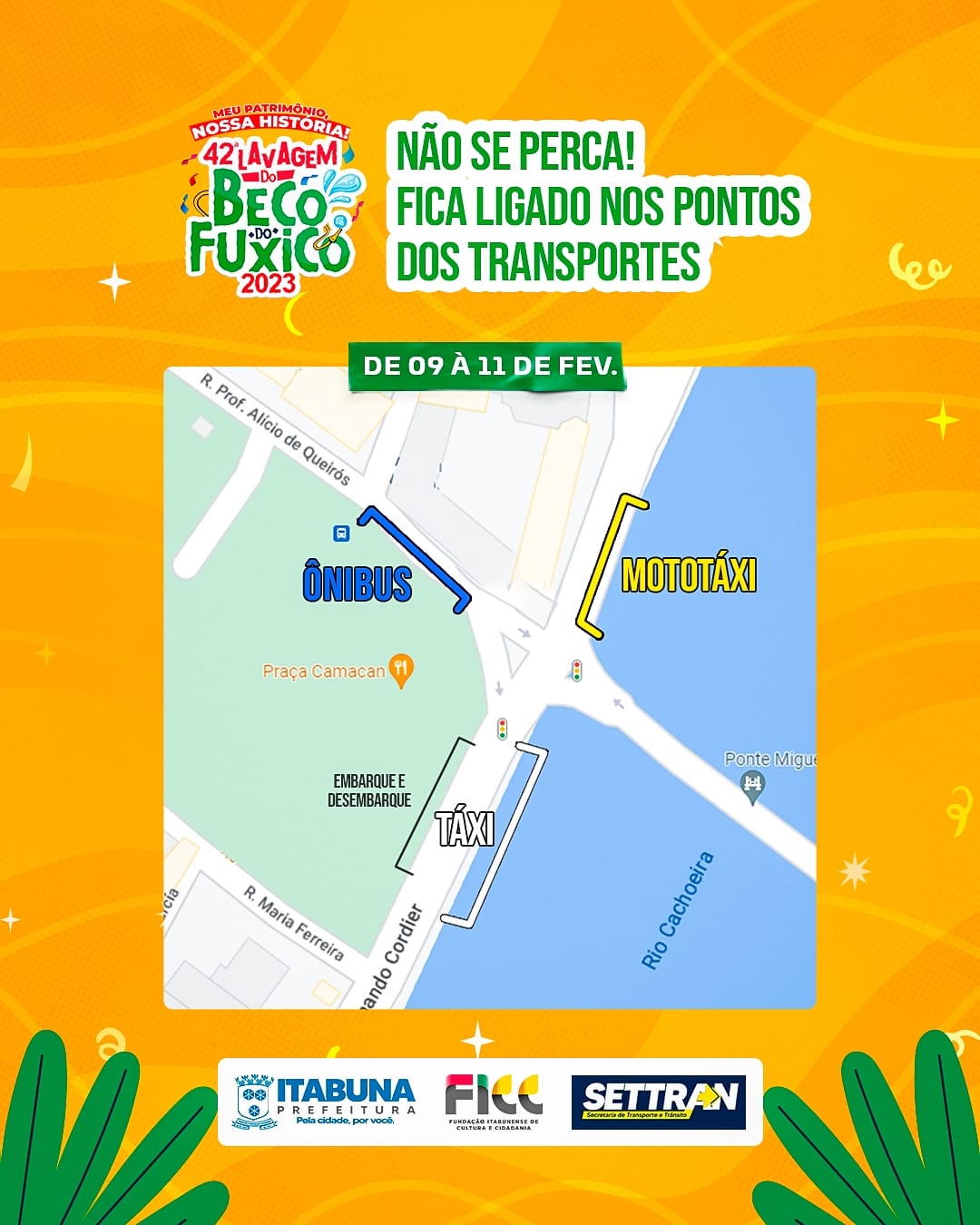 Prefeitura de Itabuna define esquema especial de transporte na Lavagem do Beco do Fuxico