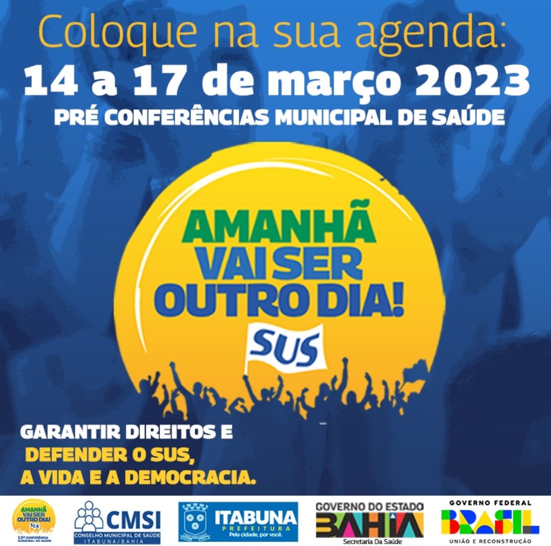 10º Conferência Municipal de Saúde de Itabuna tem agenda definida