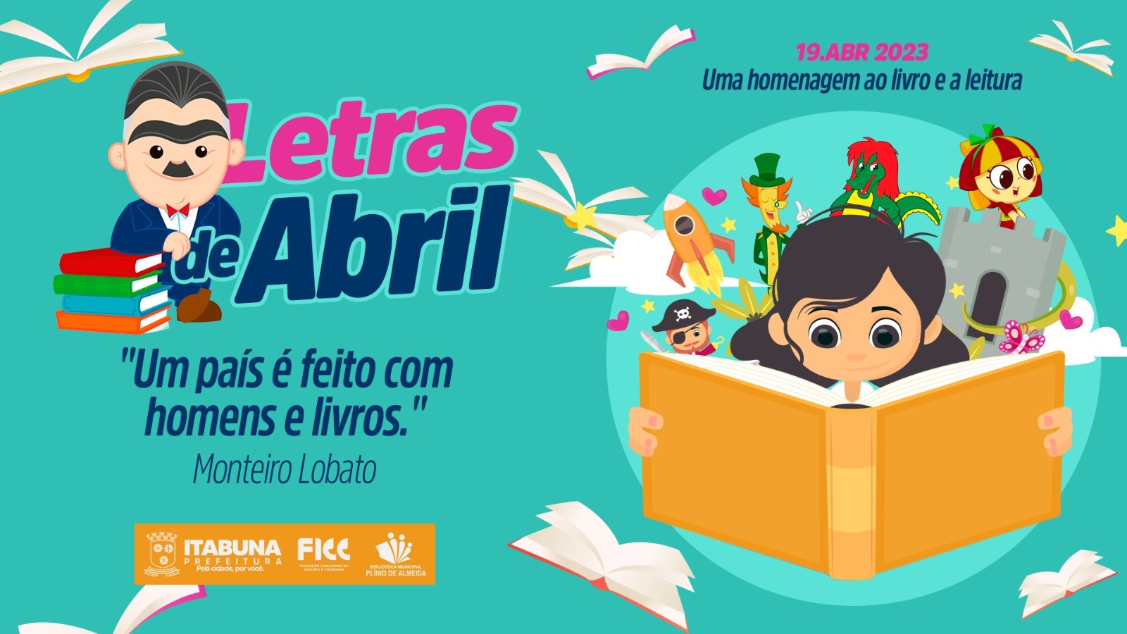 Prefeitura de Itabuna promove Projeto Letras de Abril de incentivo à leitura
