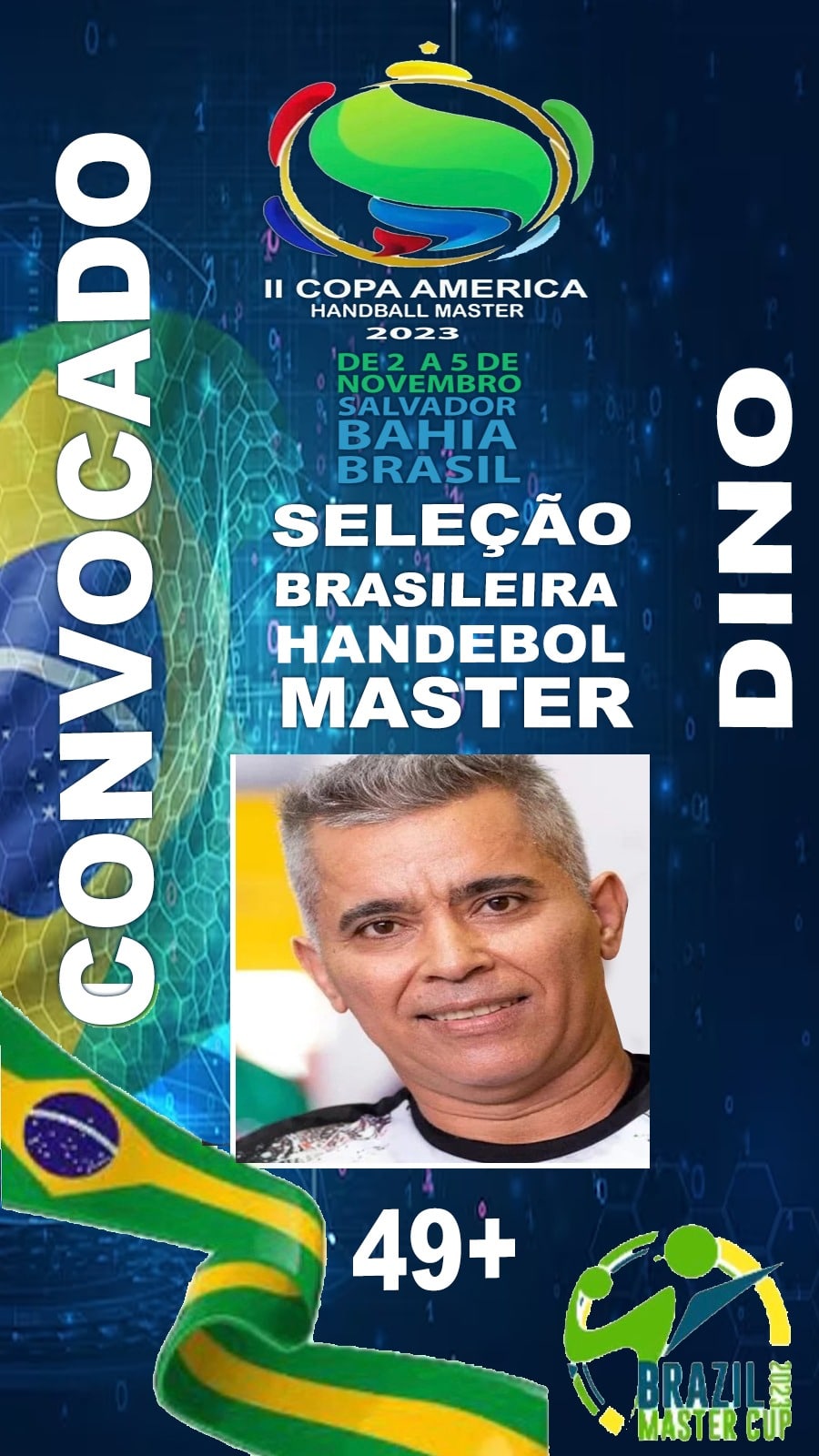 Atleta integrante da Guarda Civil Municipal de Itabuna foi convocado para Seleção Brasileira de Handebol Master