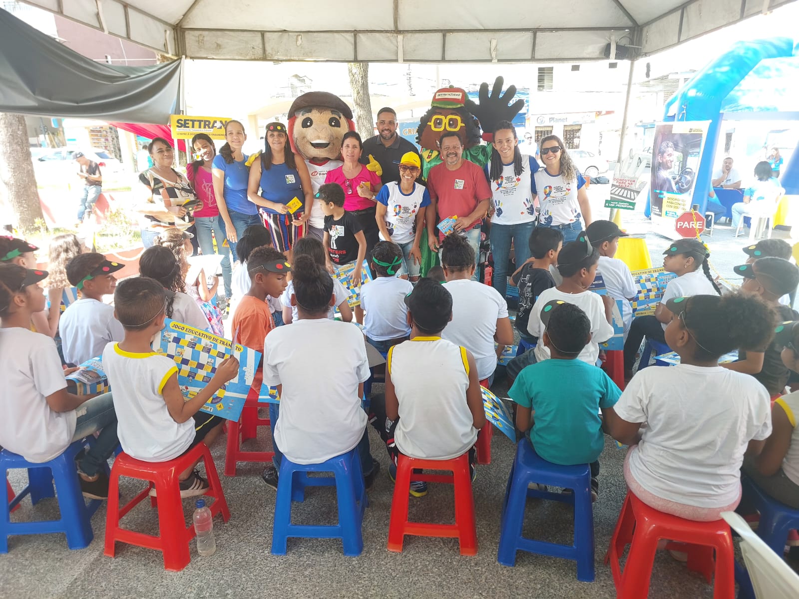 Visita de estudantes à sede da Settran encerra programação da Semana Nacional do Trânsito