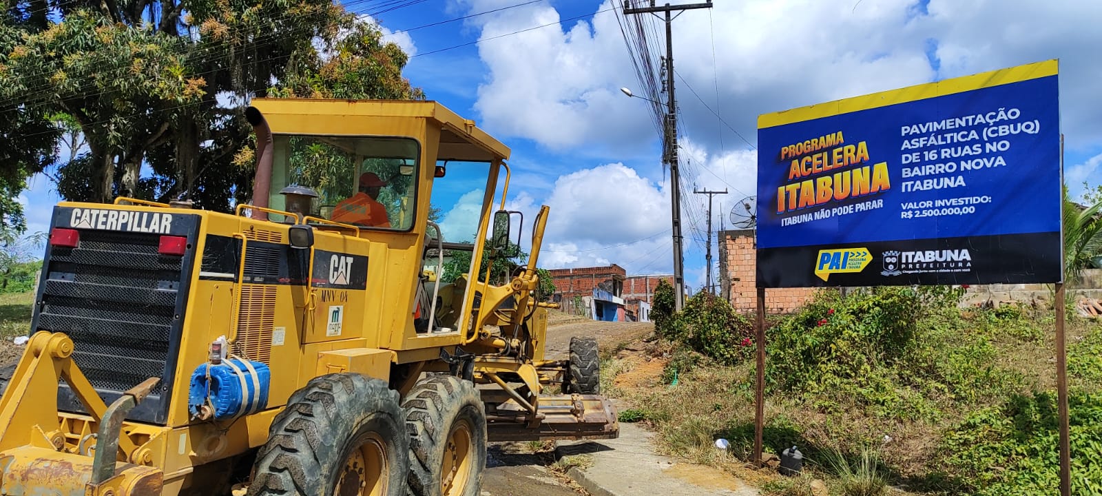 Prefeitura de Itabuna vai contemplar Santa Inês com obras de pavimentação com recursos de dois programas