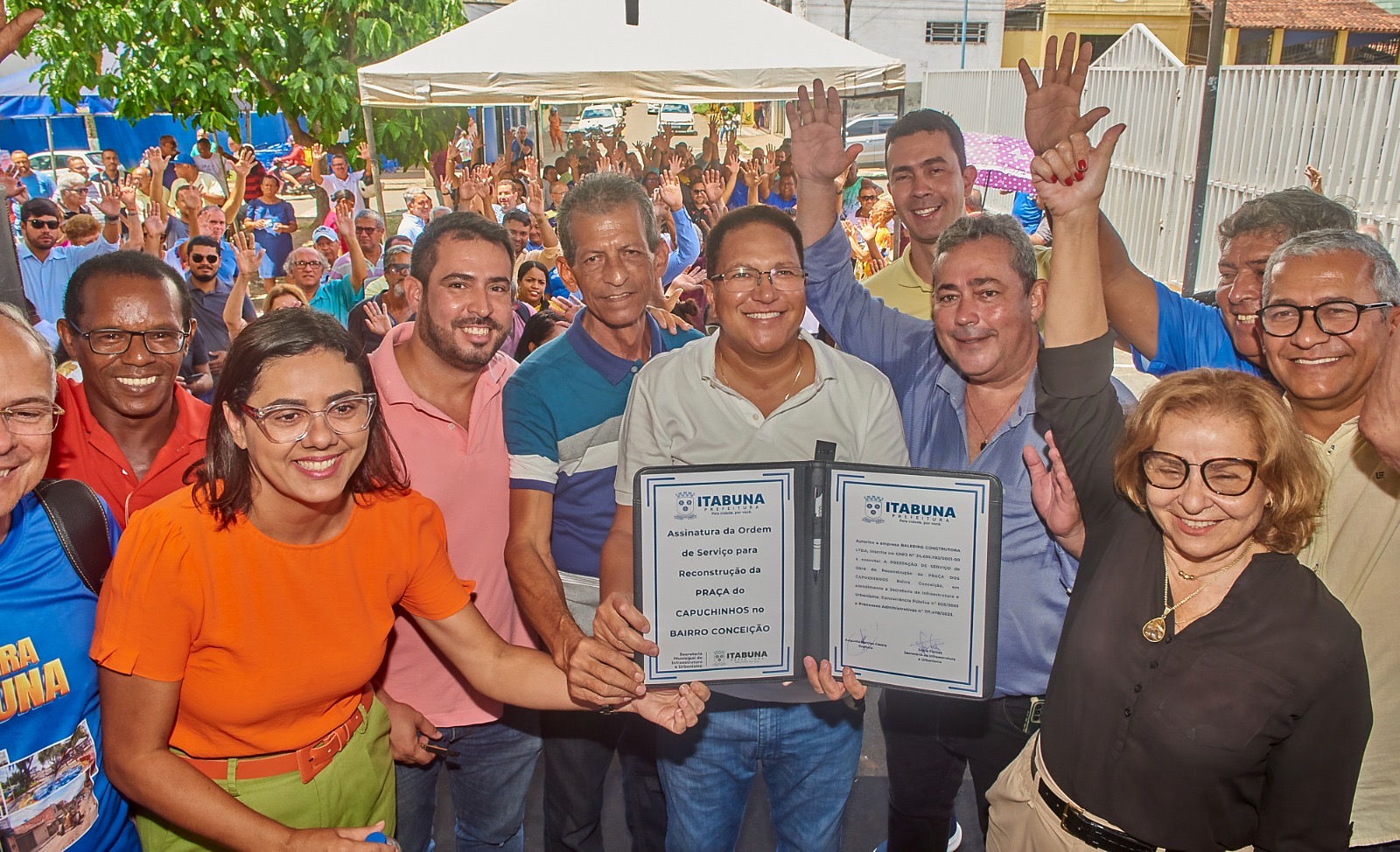 Prefeito Augusto Castro autoriza obras e serviços de requalificação da Praça dos Capuchinhos