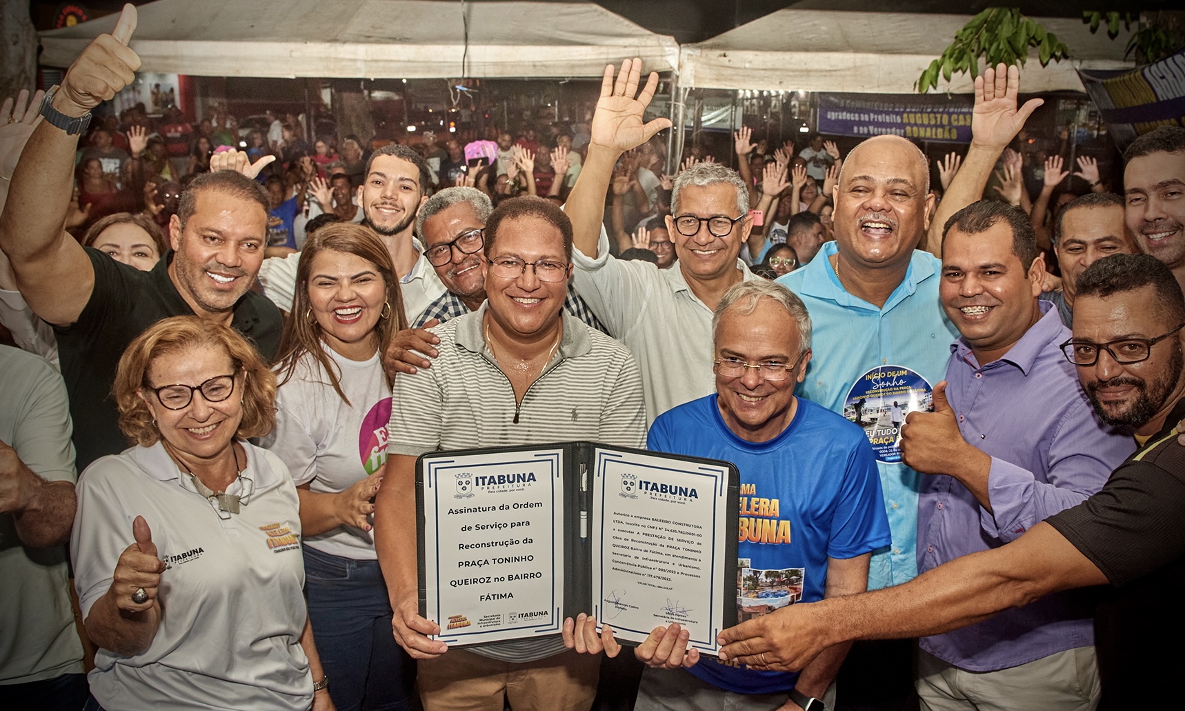 Prefeito Augusto Castro autoriza obras na Praça Antoninho Queiroz que vai ganhar novo design