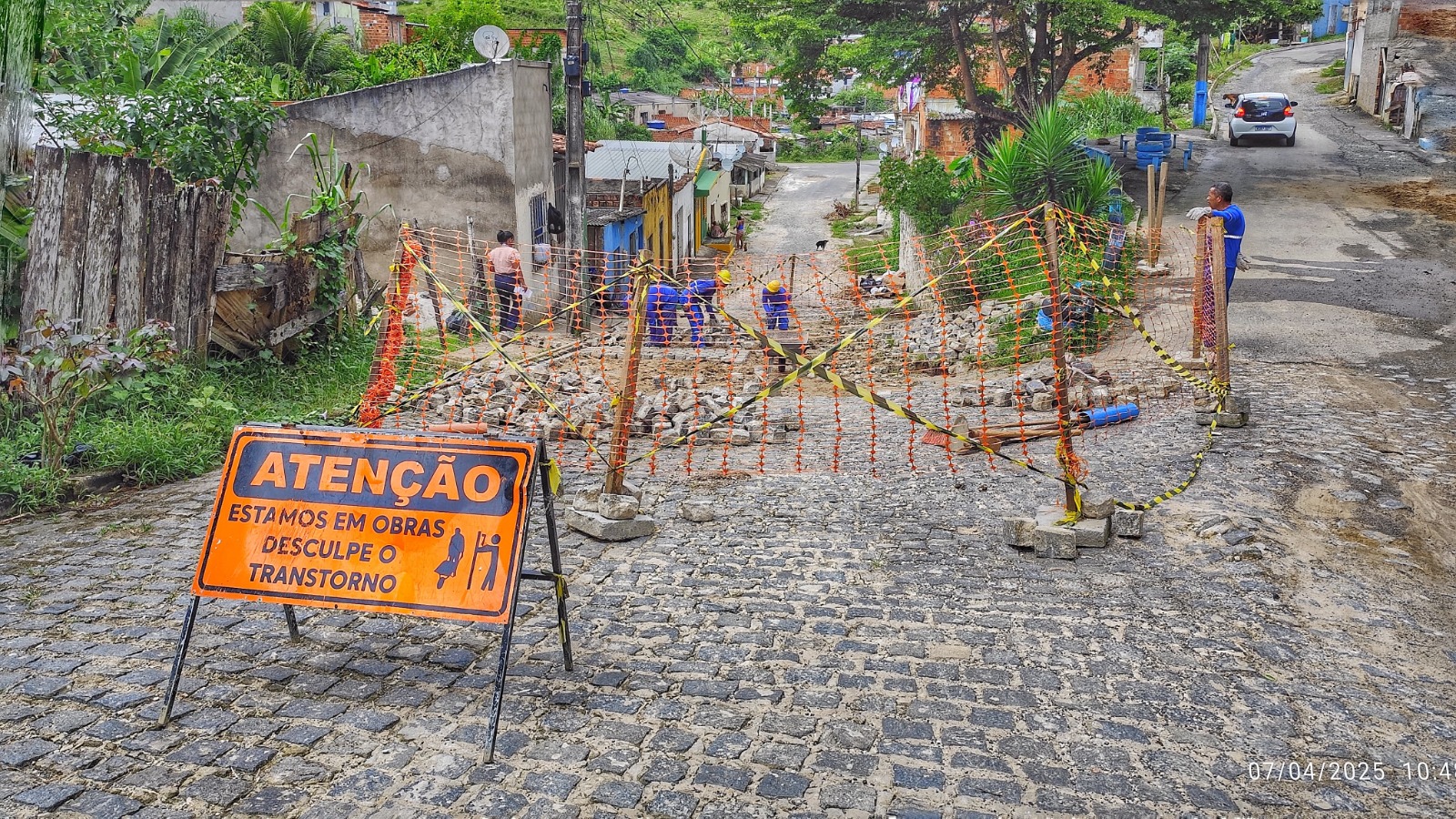 Prefeitura de Itabuna recupera a pavimentação em paralelepípedo no Maria Pinheiro