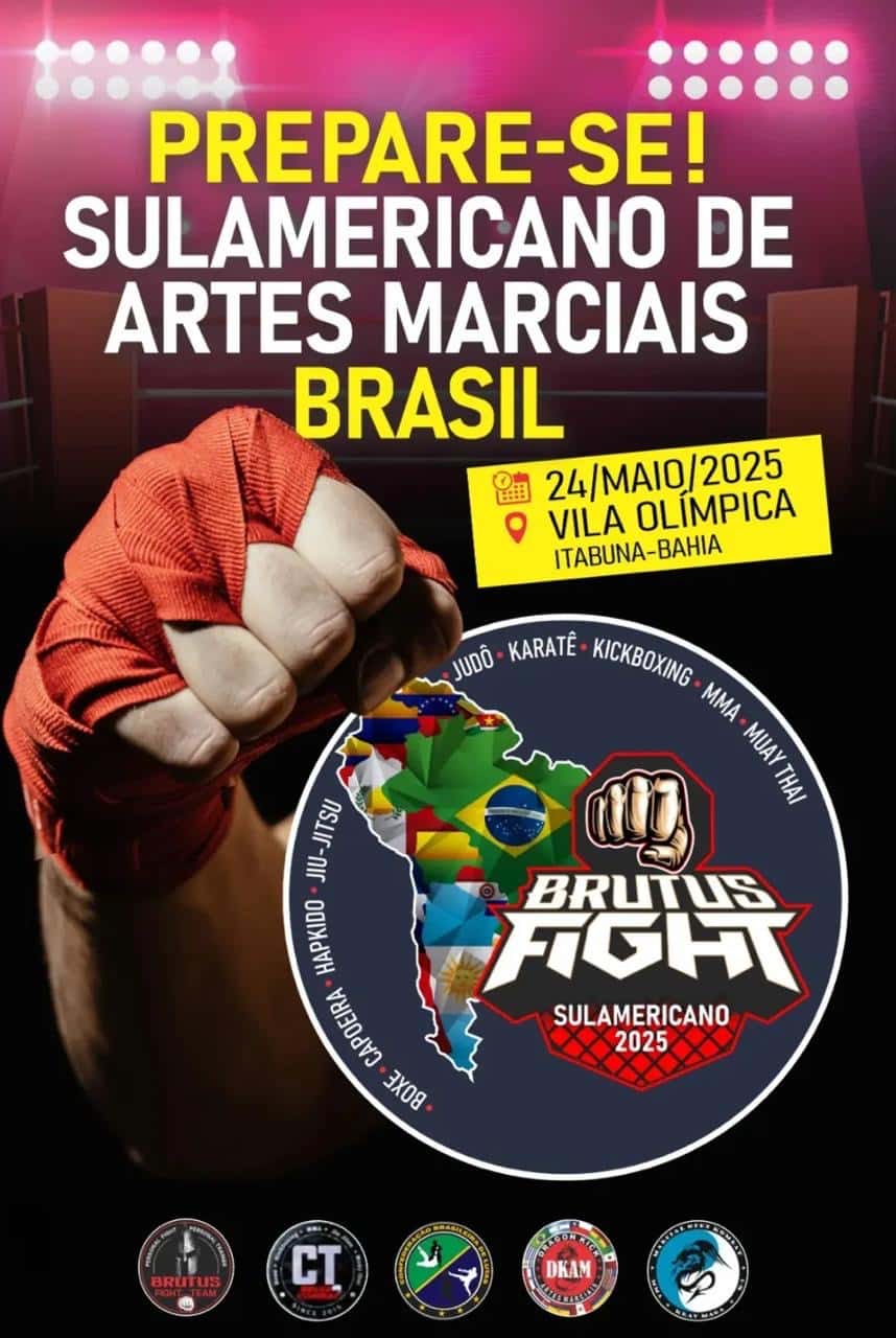Vila Olímpica de Itabuna será palco do Campeonato Sul-Americano de Artes Marciais Brasil