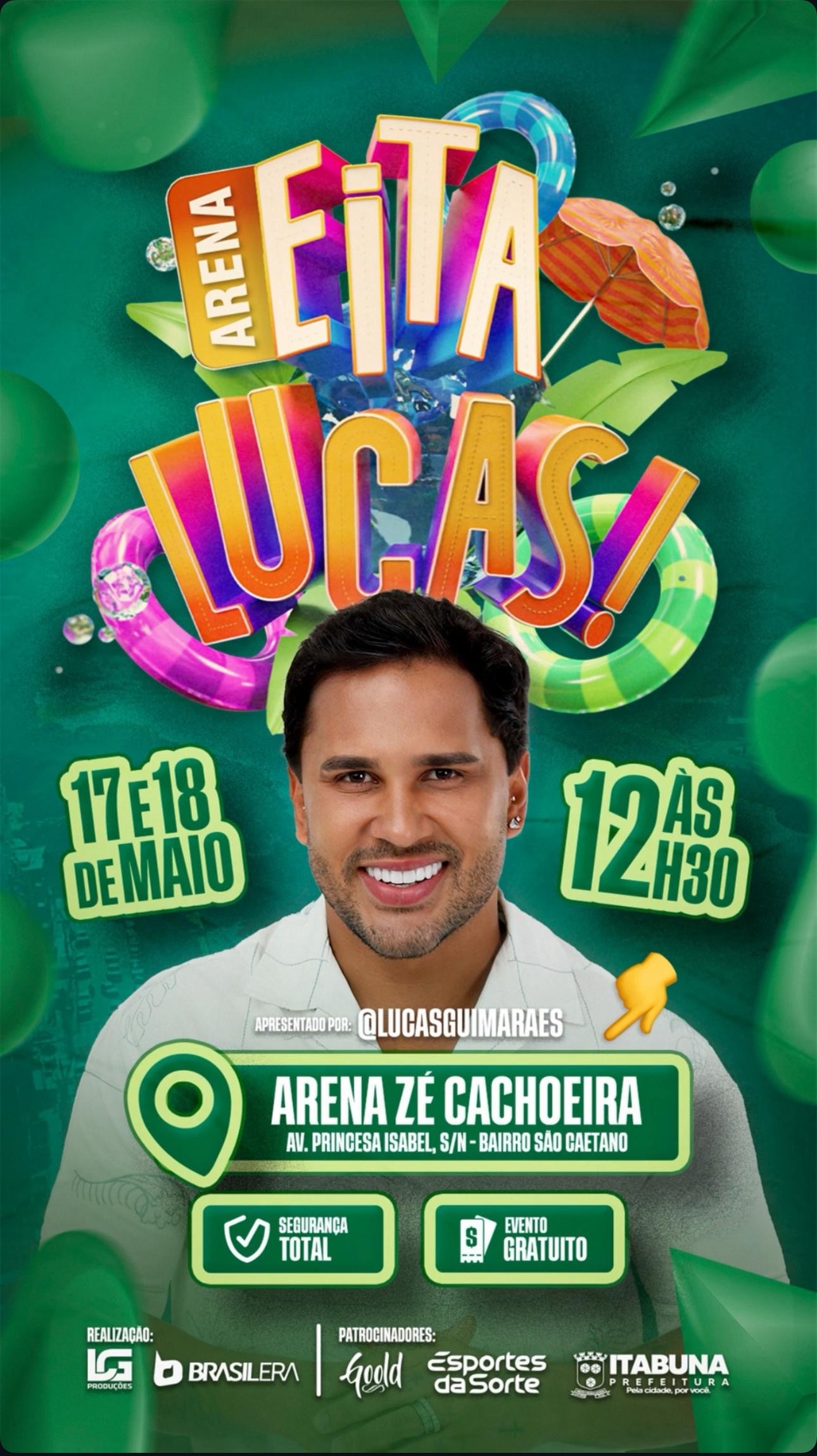 Lucas Guimarães desembarca em Itabuna com gravação do “Eita, Lucas” e movimenta cultura, turismo e comércio locais