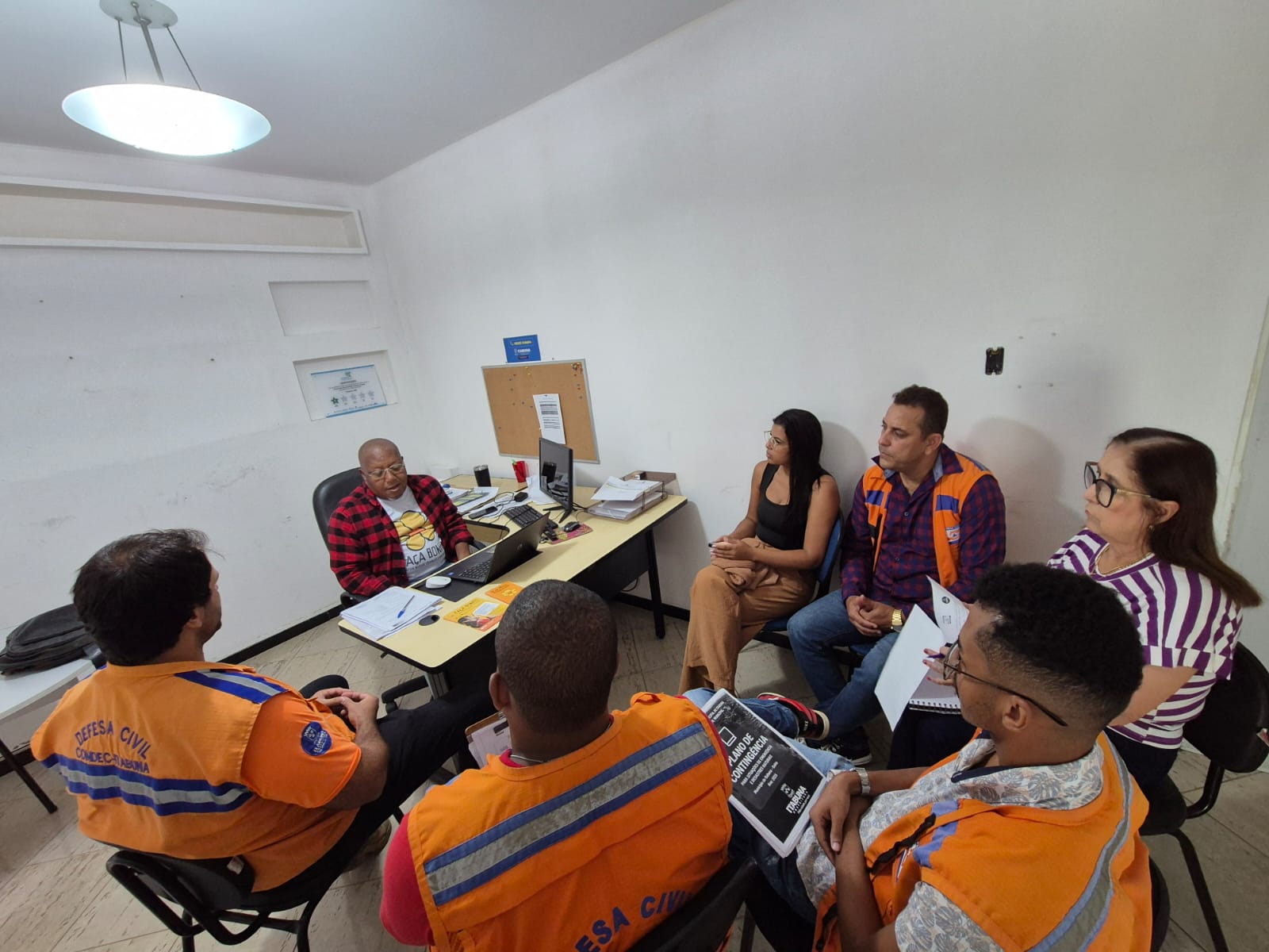 Secretaria de Promoção Social e a Defesa Civil de Itabuna debatem Plano Municipal de Contingência