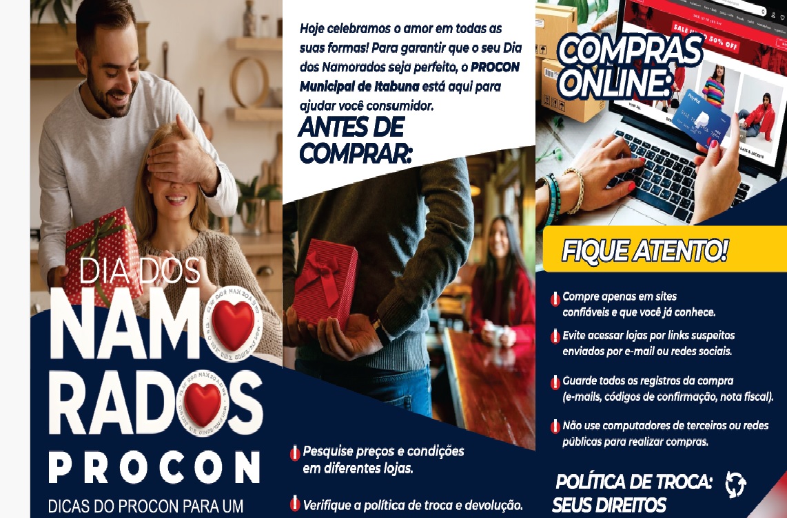 Prefeitura de Itabuna vai orientar o consumidor para compras do Dia dos Namorados através do Procon