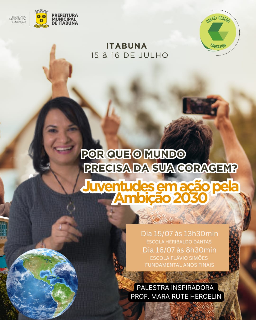 Prefeitura de Itabuna promove ciclo de palestras em duas escolas da Rede Municipal de Ensino