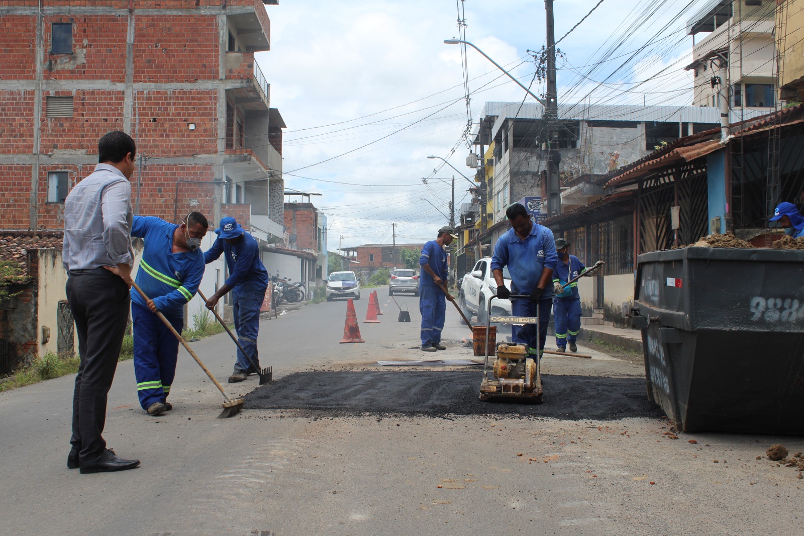 EMASA e Prefeitura de Itabuna atuam conjuntamente na recuperação de vias públicas