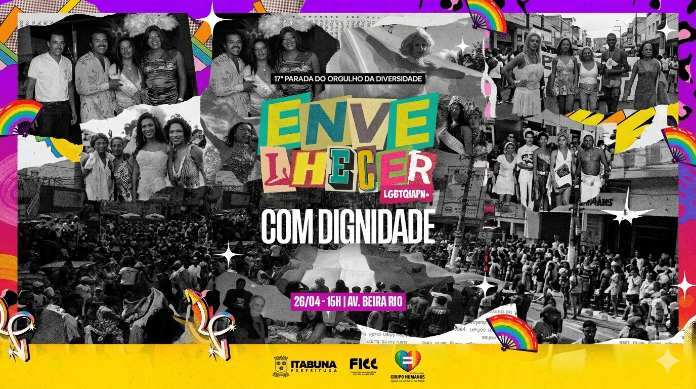 Prefeitura de Itabuna realiza 17° Parada do Orgulho da Diversidade com Alinne Rosa e programação especial no Beira Rio