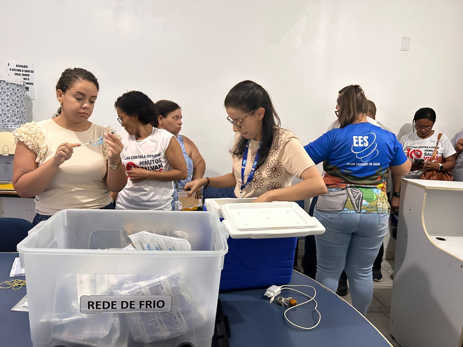 Prefeitura de Itabuna reforça proteção de profissionais da Atenção Primária com vacinação contra a dengue