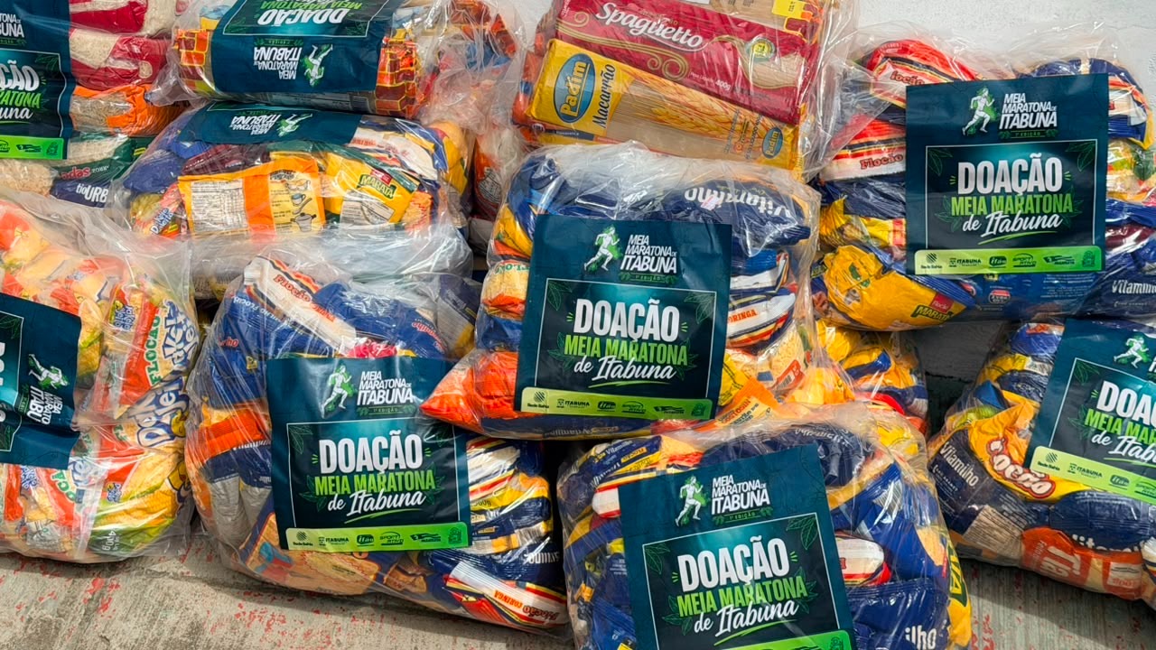 Prefeitura entregou alimentos recolhidos nas inscrições da 1º Meia Maratona de Itabuna na quinta-feira